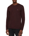 Allsaints Brace Long Sleeve Tee In Deep Red