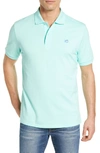 Southern Tide Skipjack Micro Pique Stretch Cotton Polo In Offshore Green