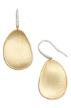Marco Bicego 18k Yellow Gold And Diamond Lunaria Drop Earrings