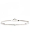 Marco Bicego 18k White Gold Masai Small Three Station Diamond Bracelet