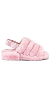 Ugg Fluff Yeah Fur Slide In Seashell Pink