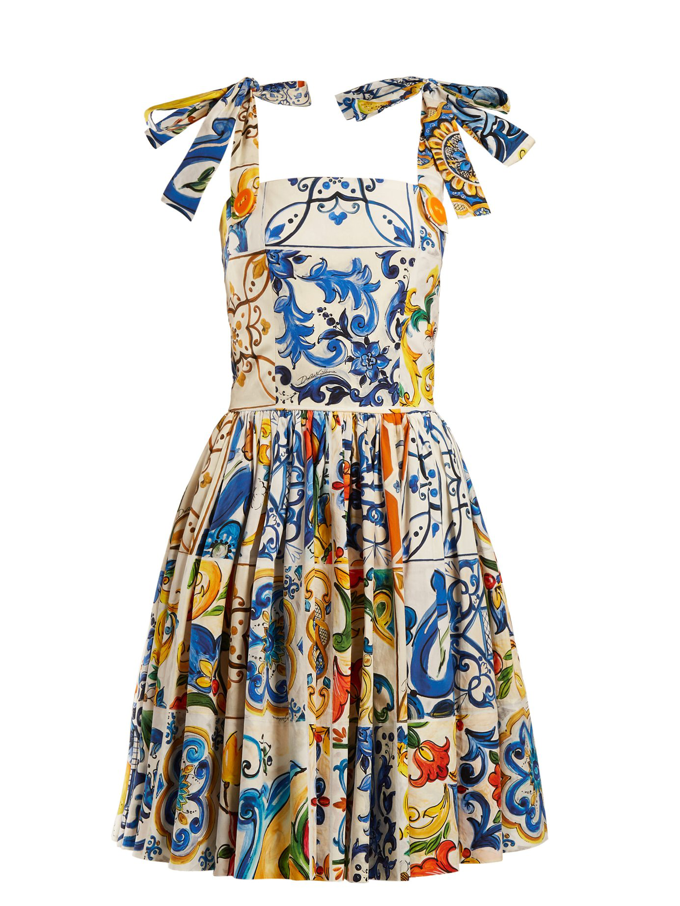 dolce gabbana majolica dress