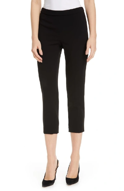 Theory Ibbey Admiral Crepe Pull-on Pants In Black