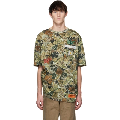 Heron Preston Carhartt Oversized Embroidered Printed Cotton-jersey T-shirt In Multi