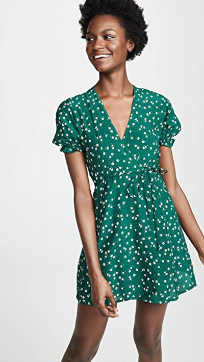 Faithfull The Brand Mira Dress In Betina Floral Print Green