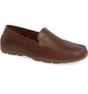 Tommy Bahama Orion Venetian Loafer In Brown Leather