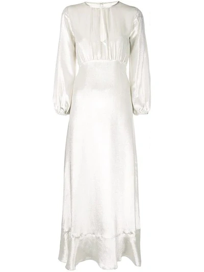 Cynthia Rowley Lake Floor Length Dress In Silve - Silver
