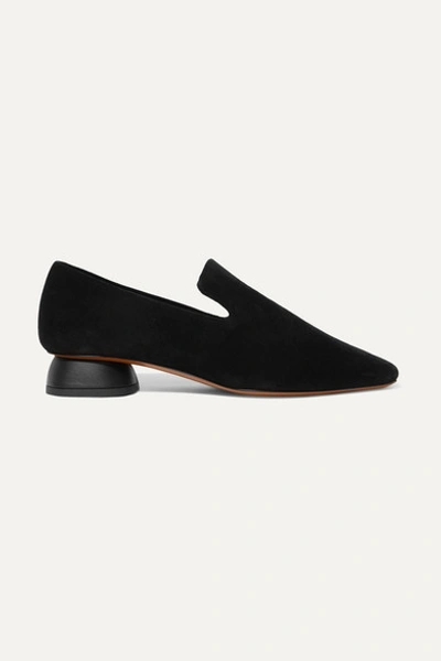 Neous Thop Suede Loafers In Black