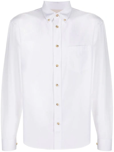 Acne Studios Classic Cotton Poplin Shirt Optic White