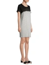 Atm Anthony Thomas Melillo Dip-dyed T-shirt Dress In Heather Grey Black Combo