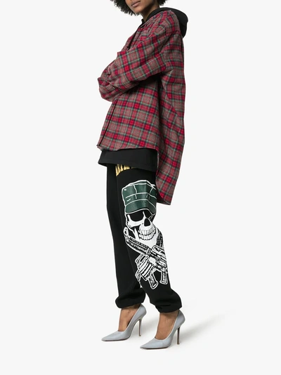 Vetements Oversized Cotton Checked Button Down Shirt In Multicoloured