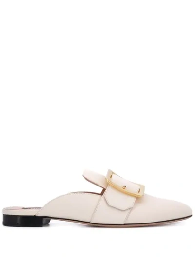 Bally 10mm Janesse 08 Leather Mules In White