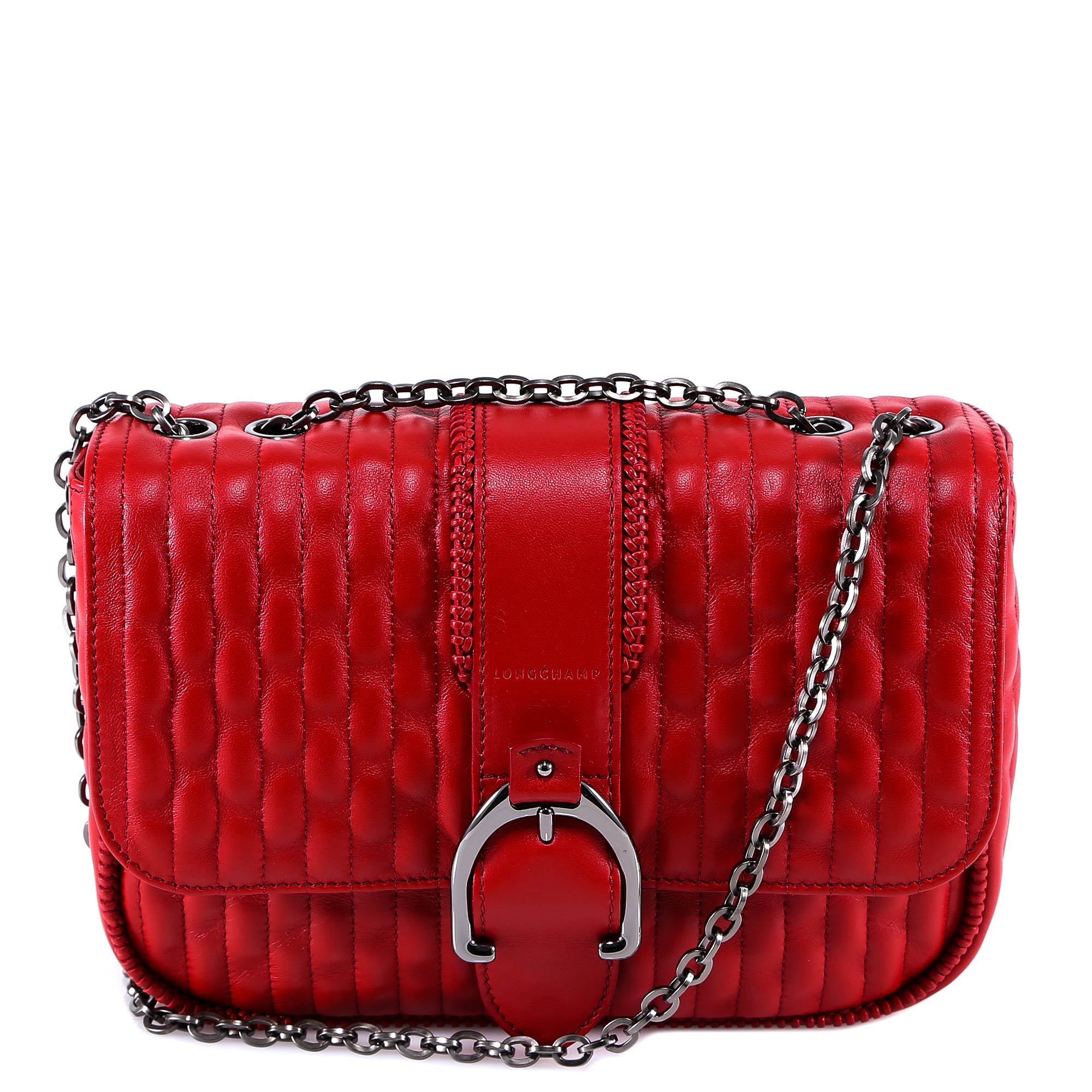 Longchamp Chain Strap Shoulder Bag In Red | ModeSens