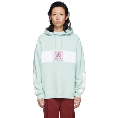 Givenchy Printed Logo Hoodie In Blue