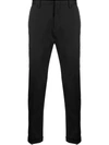 Paul Smith Slim-fit Cotton-blend Twill Chino Trousers In Black