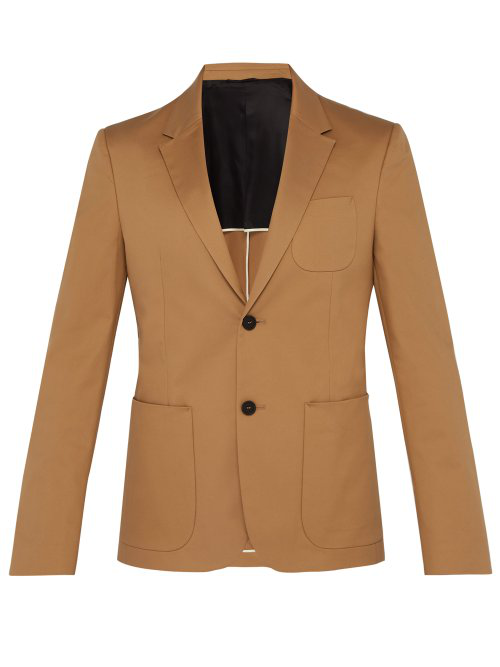 Joseph Cassis Single-Breasted Cotton-Blend Twill Jacket In Camel | ModeSens