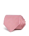 Ferragamo Swans Classic Tie In Pink