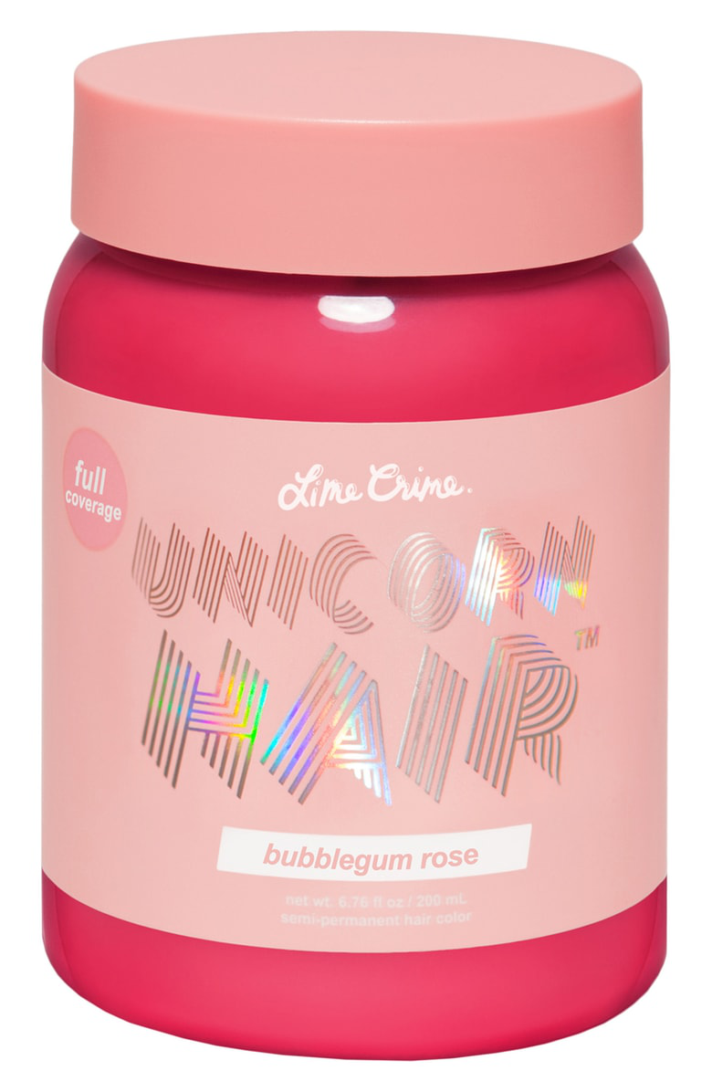 Lime Crime Unicorn Hair Full Coverage Semi-permanent Hair Color In Bubblegum Rose | ModeSens