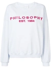 Philosophy Di Lorenzo Serafini Sweatshirt Mit Logo-stickerei In A0291