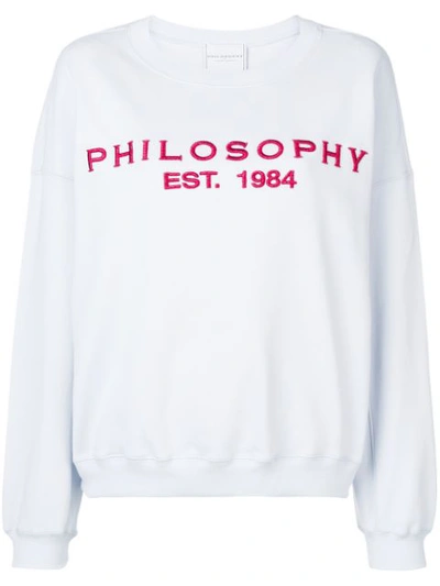 Philosophy Di Lorenzo Serafini Sweatshirt Mit Logo-stickerei In A0291