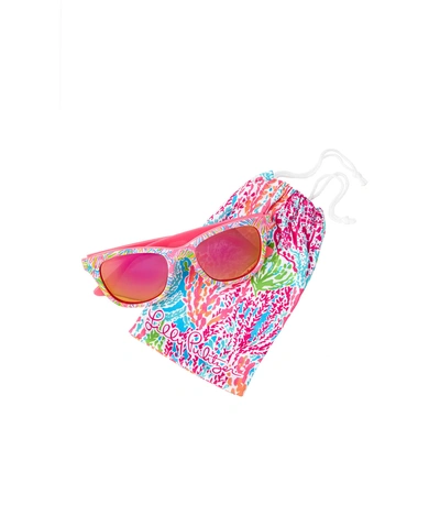 Lilly Pulitzer Maddie Sunglasses In Bay Blue Into The Deep