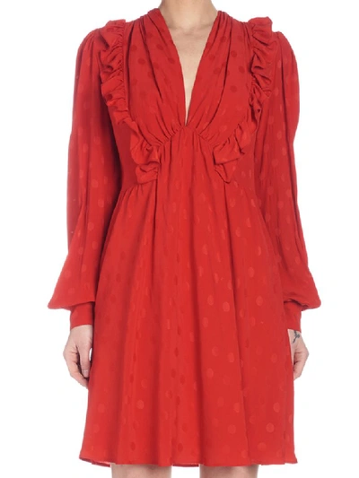 Msgm Dress In Red