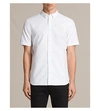 Allsaints Hungtingdon Embroidered Cotton Shirt In White