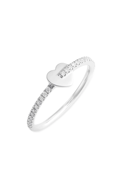 Dana Rebecca Designs Livi Gold Heart Diamond Ring In White Gold/ Diamond