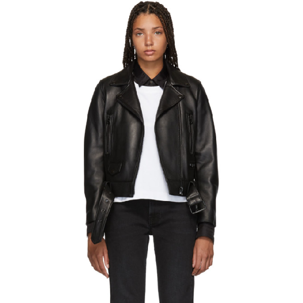 acne mock leather jacket sale