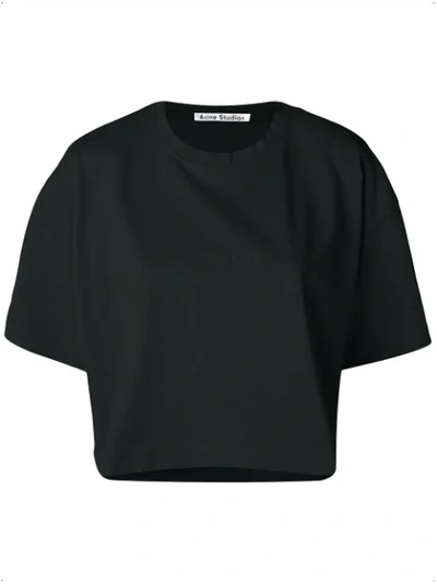 Acne Studios Cylea Cropped T-shirt In Black