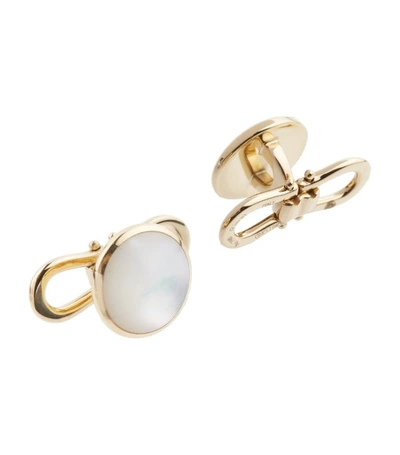 Tom Ford Yellow Gold Mother-of-pearl Cufflinks