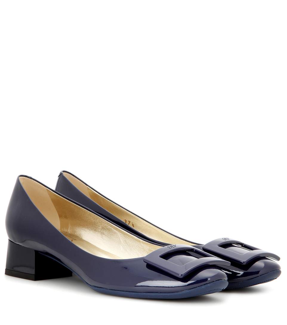 roger vivier belle de nuit patent leather pumps