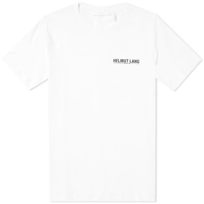 Helmut Lang Printed Crewneck T In White