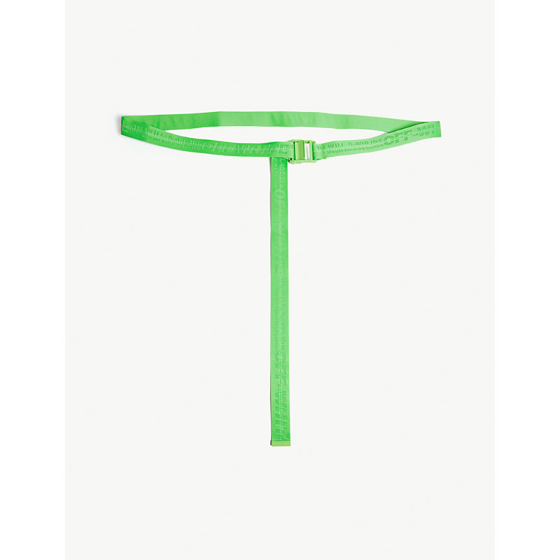 belt green tape Off Jacquard Tape In Green White Classic Belt Industrial