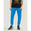 Moschino Logo-print Cotton Jogging Bottoms In Blue