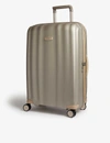 Samsonite Lite-cube Prime Four Wheel Suitcase 76cm In Matt Ivory Gold