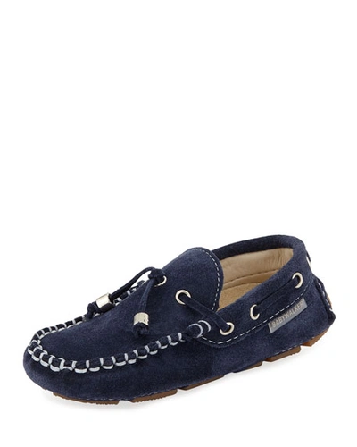 Babywalker Suede Tassel Moccasins, Toddler In Blue