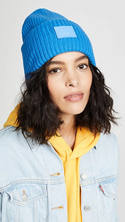 Acne Studios Pansy N Face Hat In Aqua Blue | ModeSens display picture 2