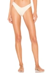 Montce Swim Lulu Bikini Bottom In Cream Rib