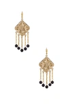 Paradigm Baroque Coin Earrings In Metallic Gold. In Sandstone