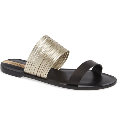 Kaanas Samos Slide Sandal In Black