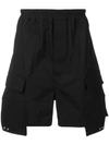 Rick Owens Cargo Relaxed-fit Shorts In Black