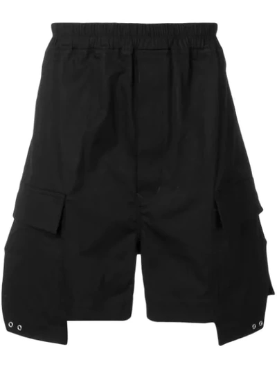 Rick Owens Cargo Relaxed-fit Shorts In Black