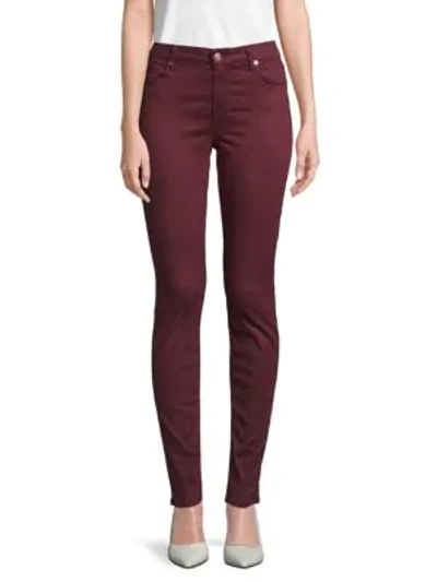7 For All Mankind B(air) Skinny Ankle Jeans In Mulberry