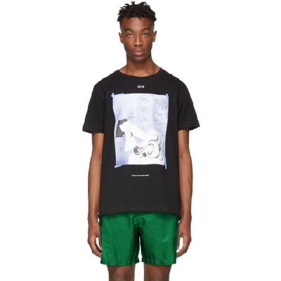 Off-white Dondi-print Cotton T-shirt In Black