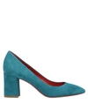 Santoni Pump In Deep Jade