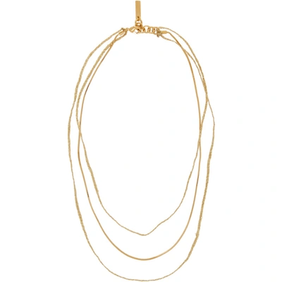 Acne Studios Gold Andre Necklace