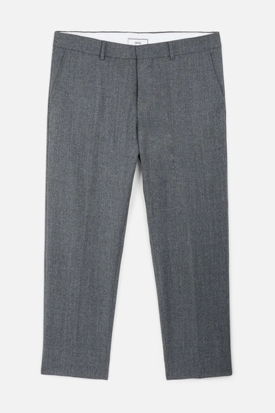 Ami Alexandre Mattiussi Carrot Fit Cropped Trousers In Grey