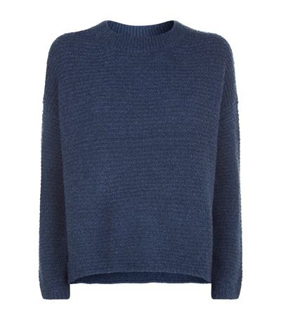 Vince Oversized Wool & Cashmere Sweater In Heather Blue | ModeSens