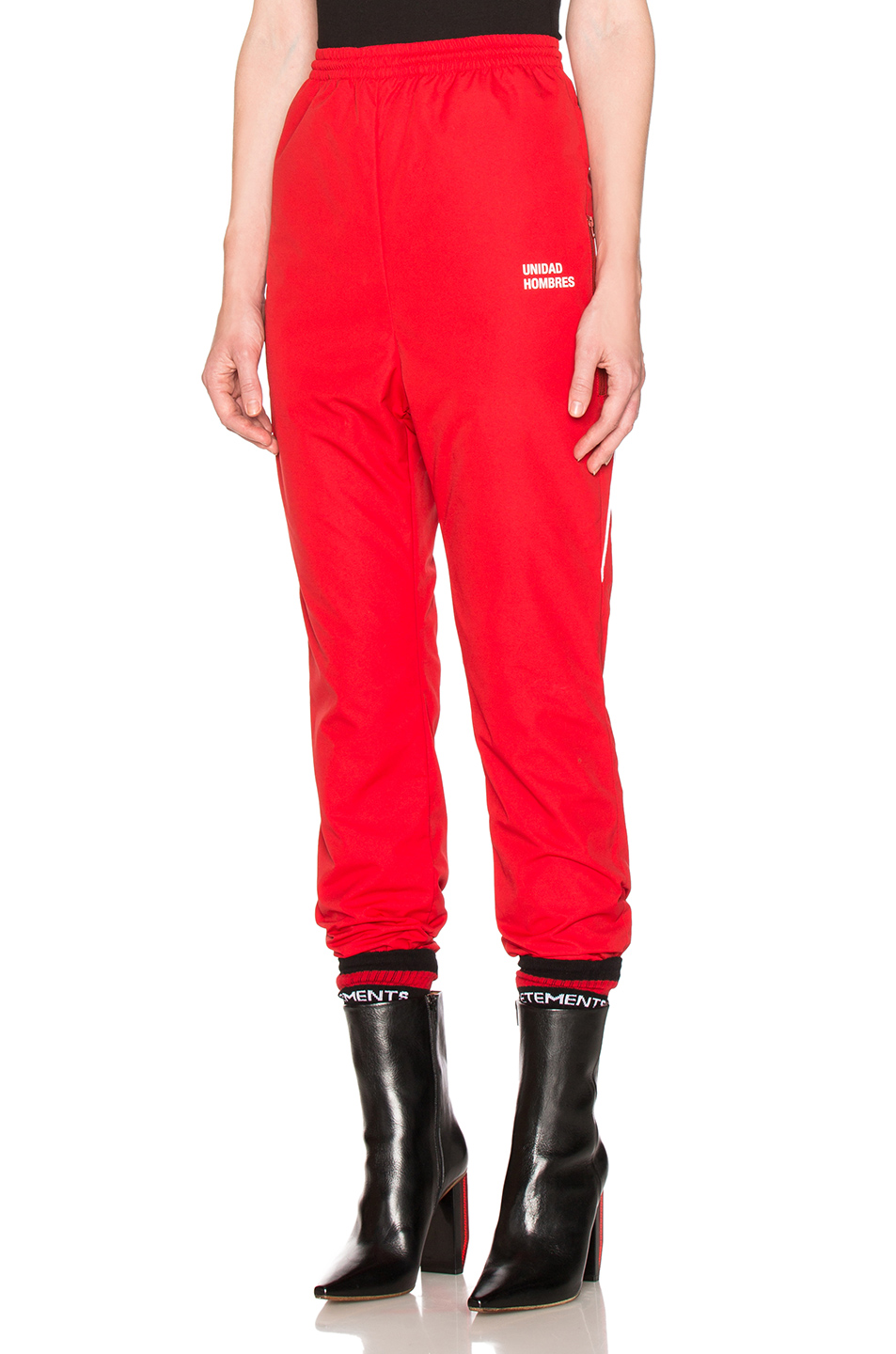 Vetements Velvet Track Pants In Red | ModeSens